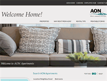 Tablet Screenshot of aonapartments.ca